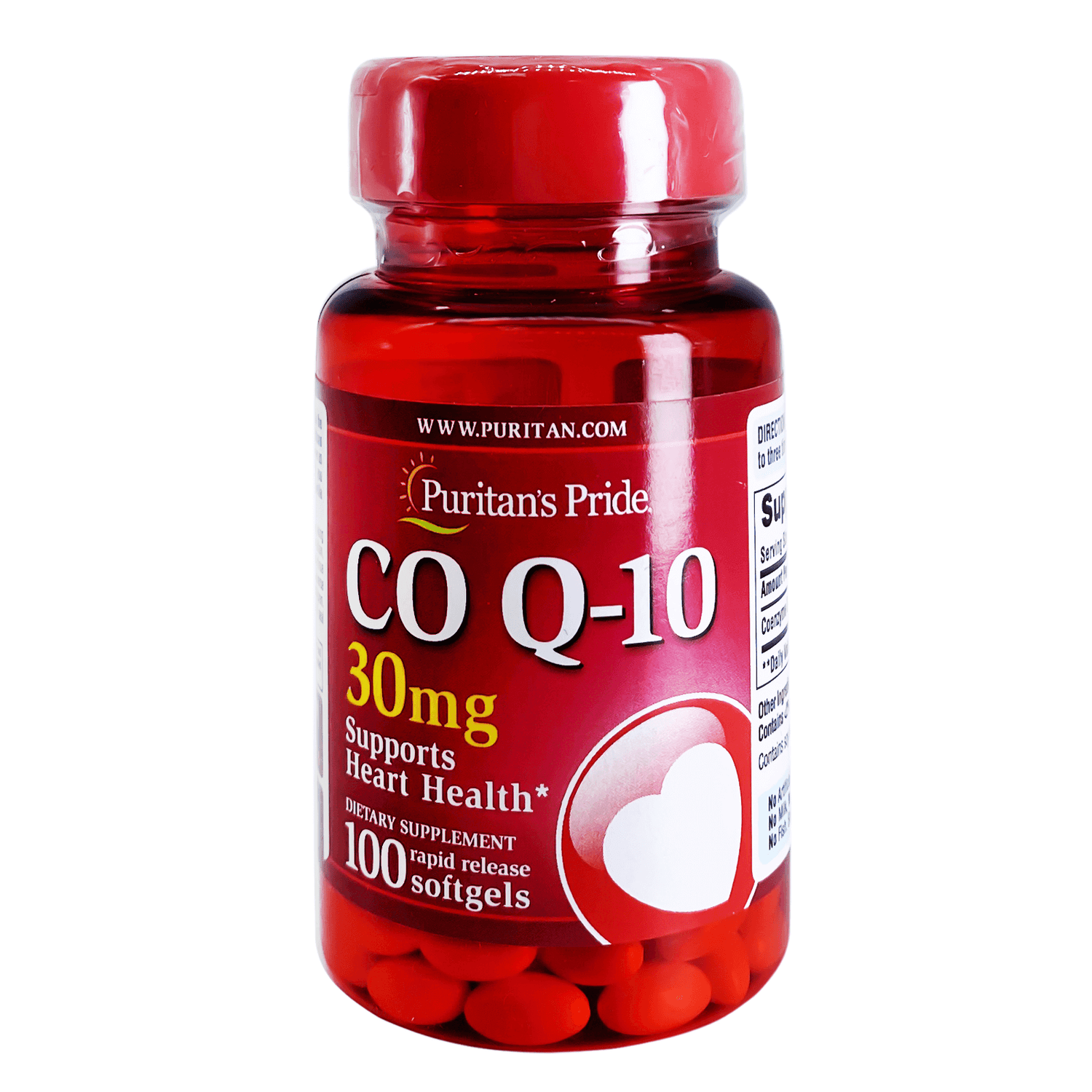 Puritan’s Pride Q10 30Mg Softgels 100's