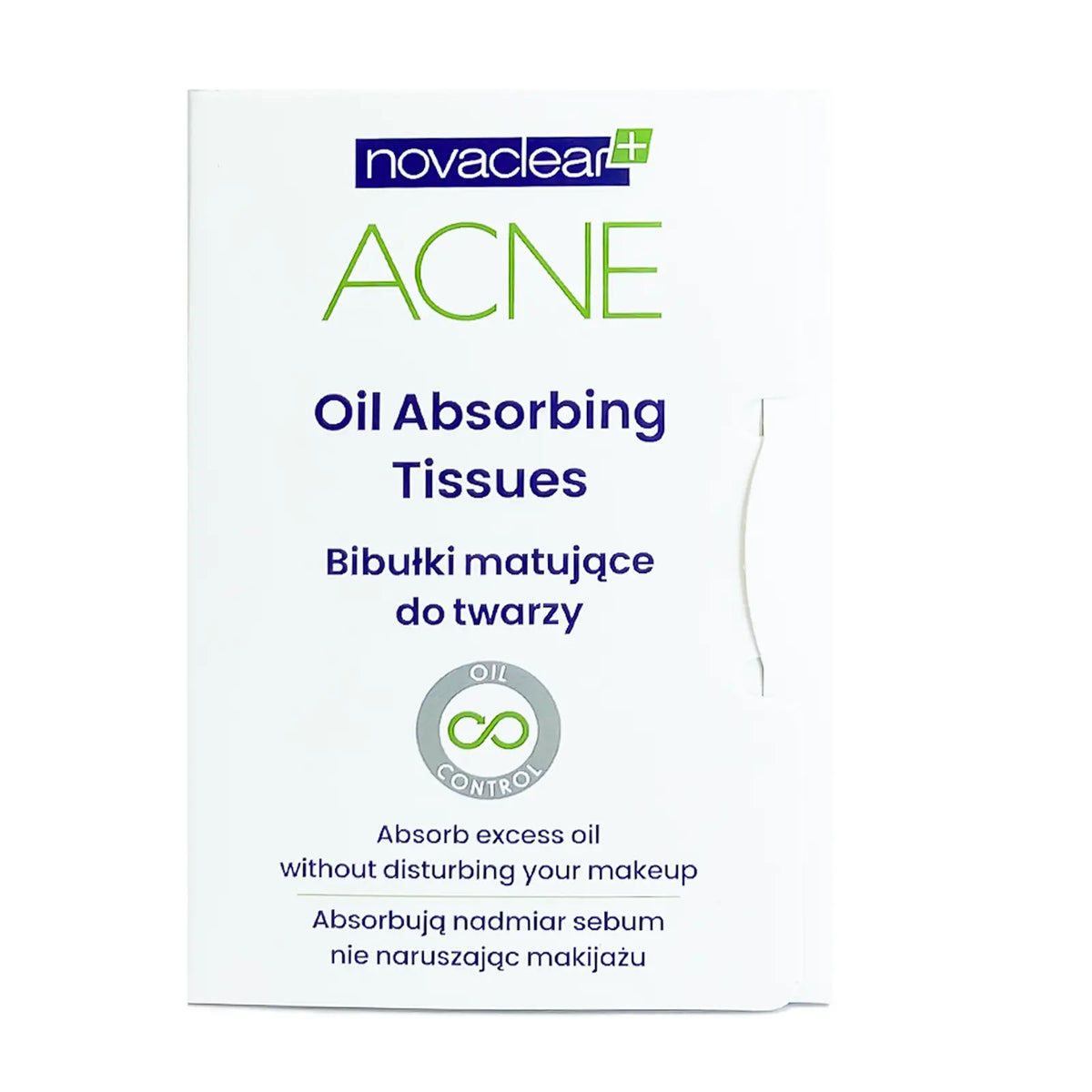 NOVACLEAR ACNE OIL ABSORBING TISSUES OIL CONTROL 50'S - Beauty Vitamins