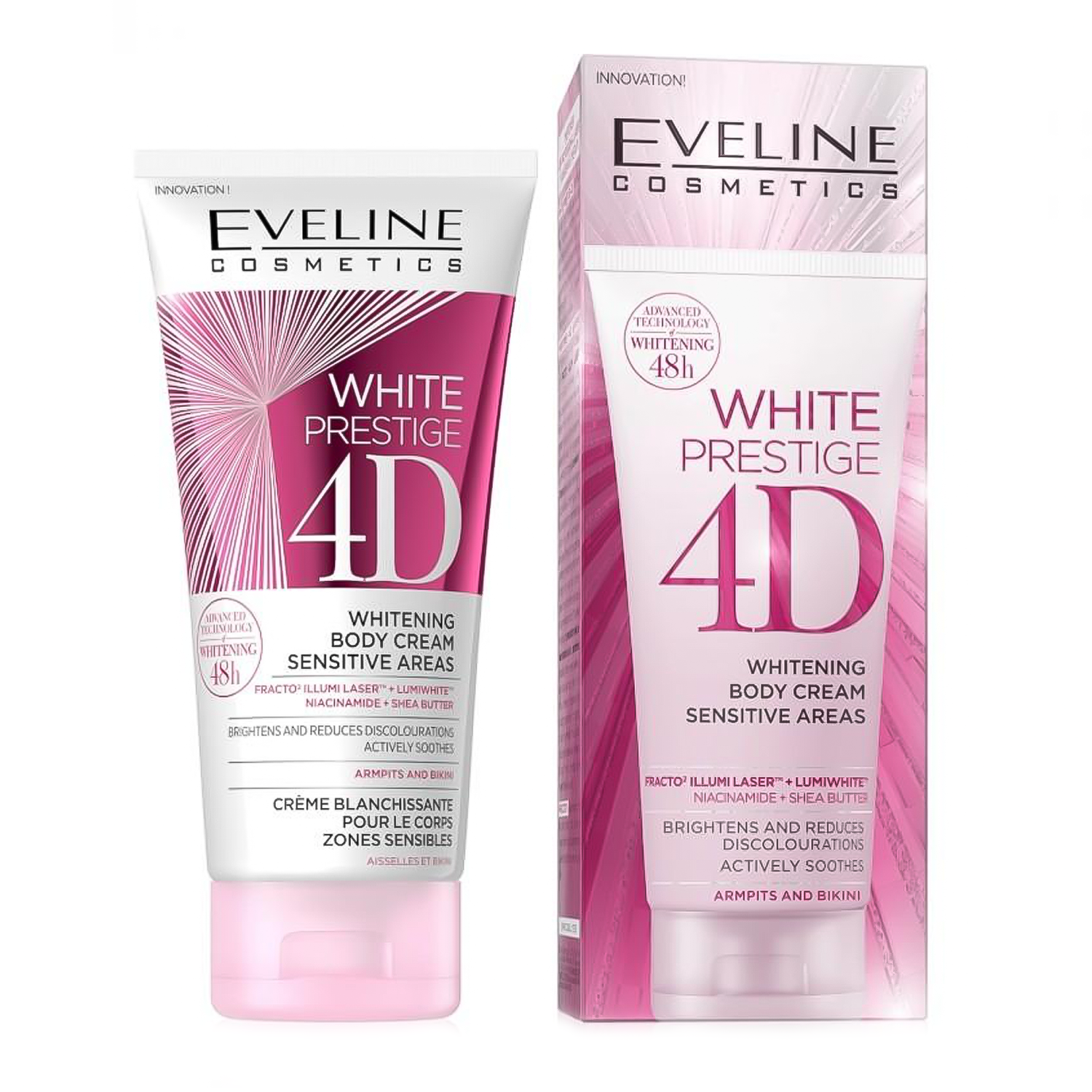 Eveline White Prestige 4D Whitening Body Cream Sens Areas
