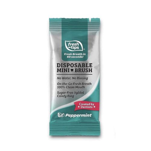 Fresh Tips Disposable Mini Brush Peppermint