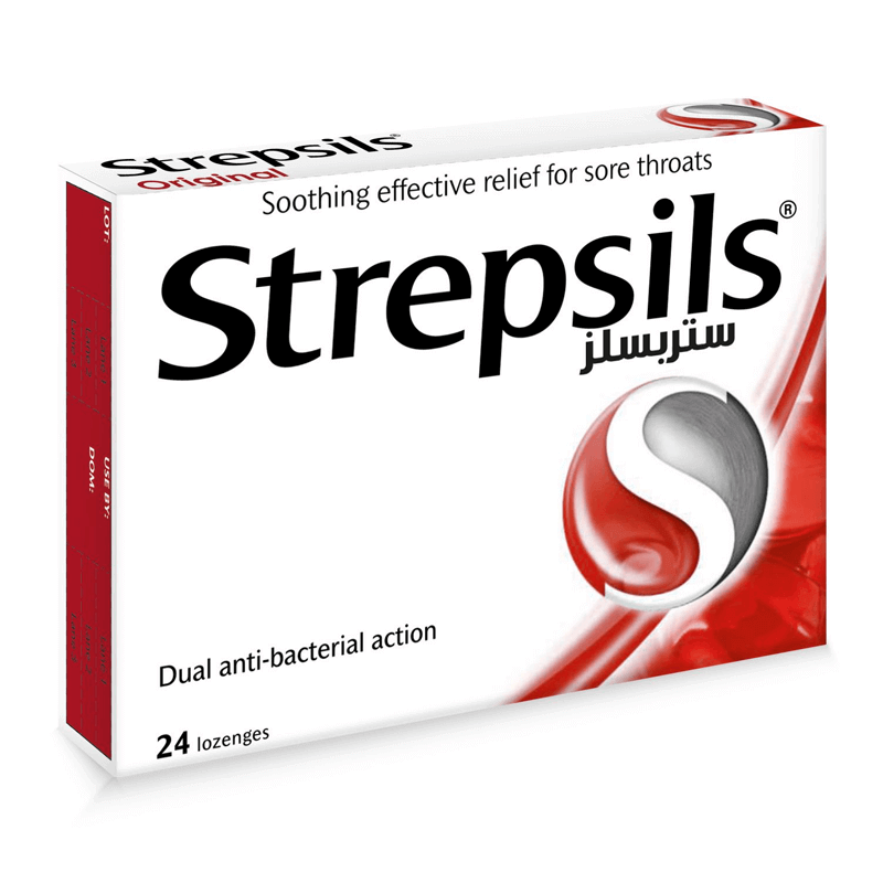 Strepsils Regular lozenges 24s for sore throat relief