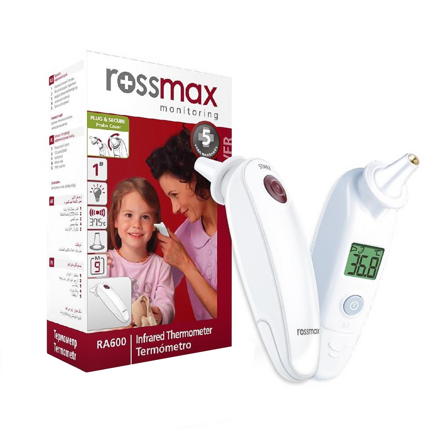 روز ماكس جهاز قياس الحرارة بالأذن RA600 