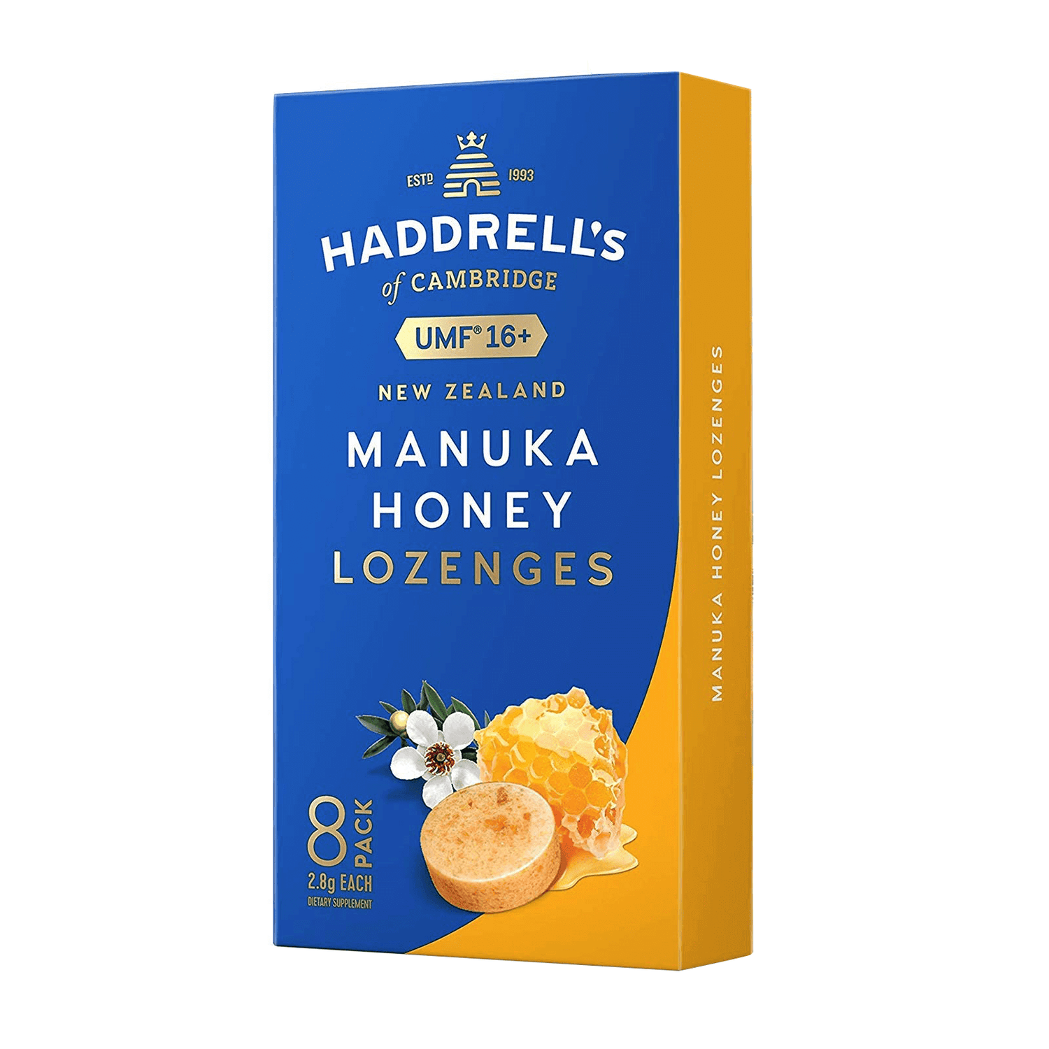 Haddrells Manuka Honey UMF 16+ Lozenges 2.8 g 8 Pack to promote health