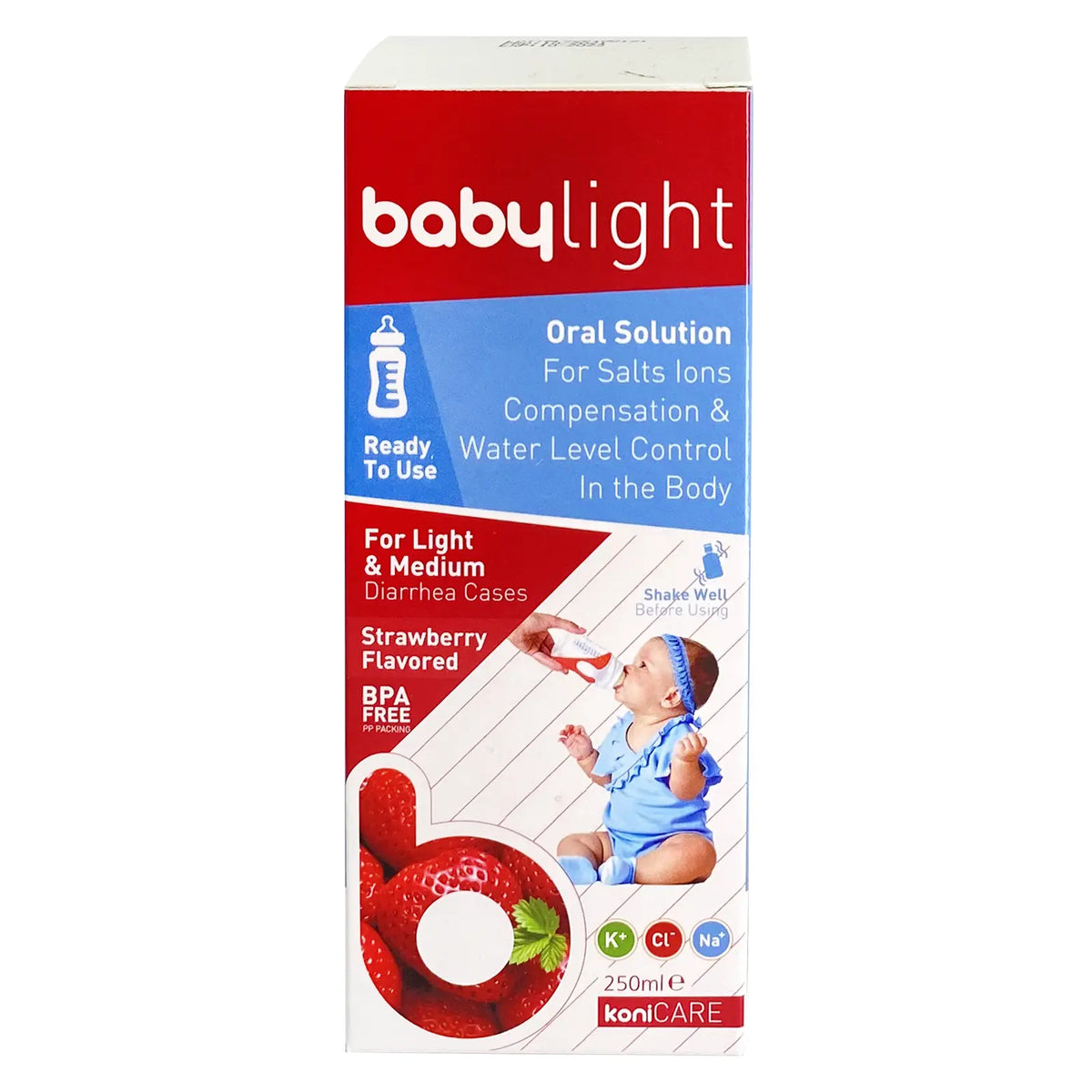 Konicare Babylight Oral Solution Strawberry Flvr 250ML