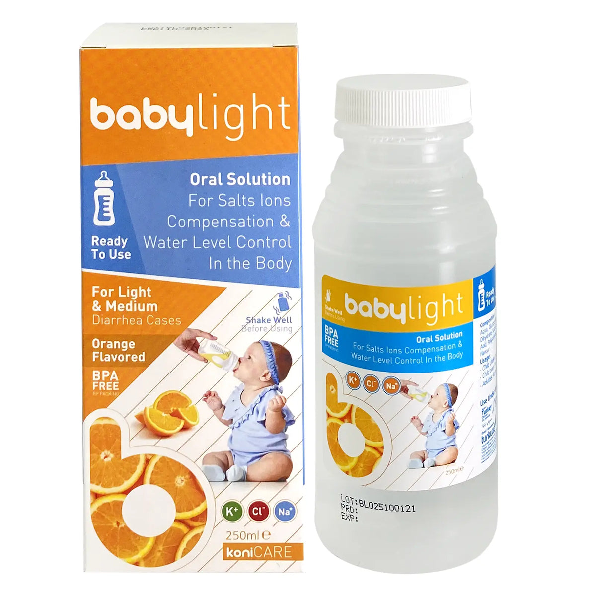Konicare Babylight Oral Solution Orange Flvr 250ML