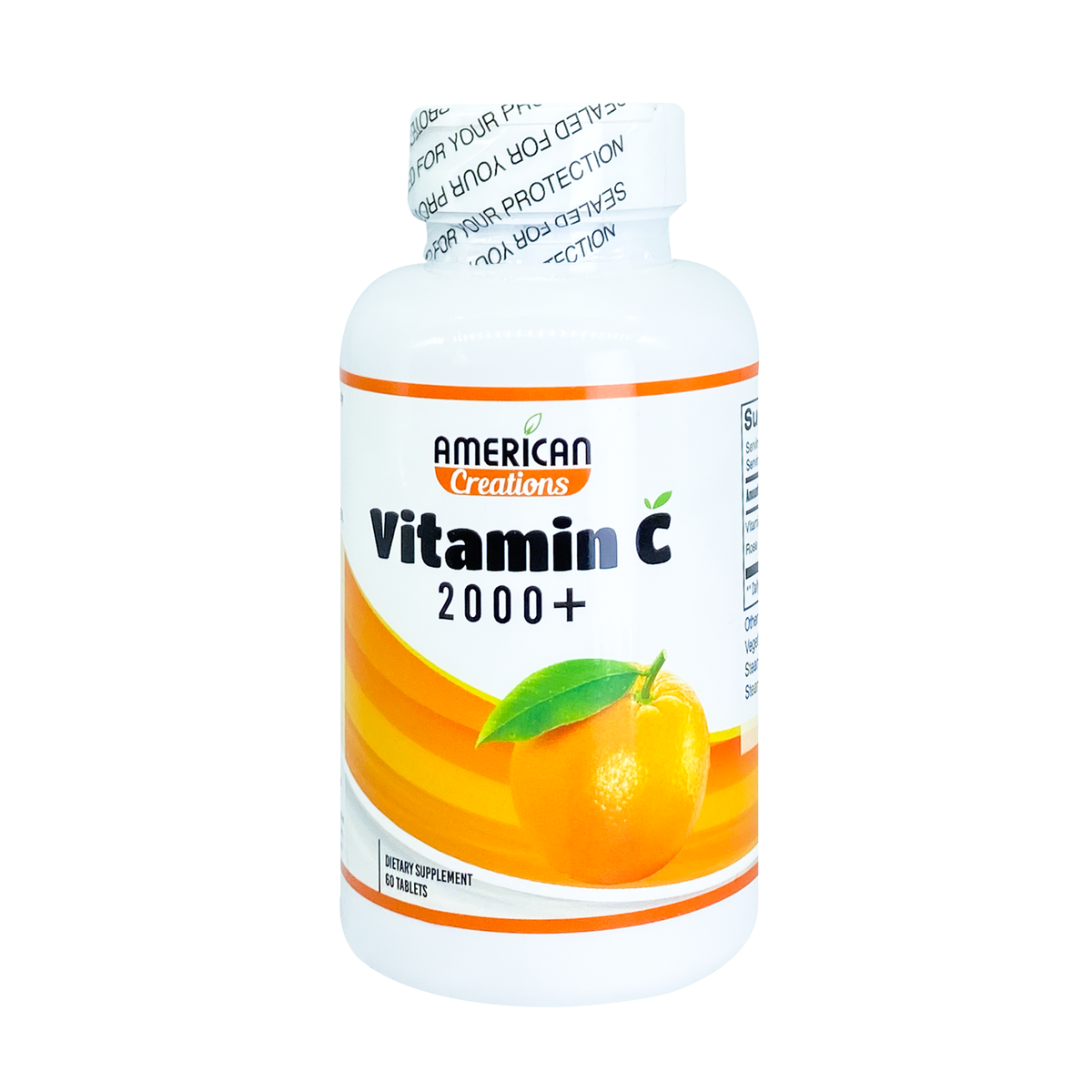 American Creations Vitamin C 2000 mg - 60 Tablets - Beauty Vitamins