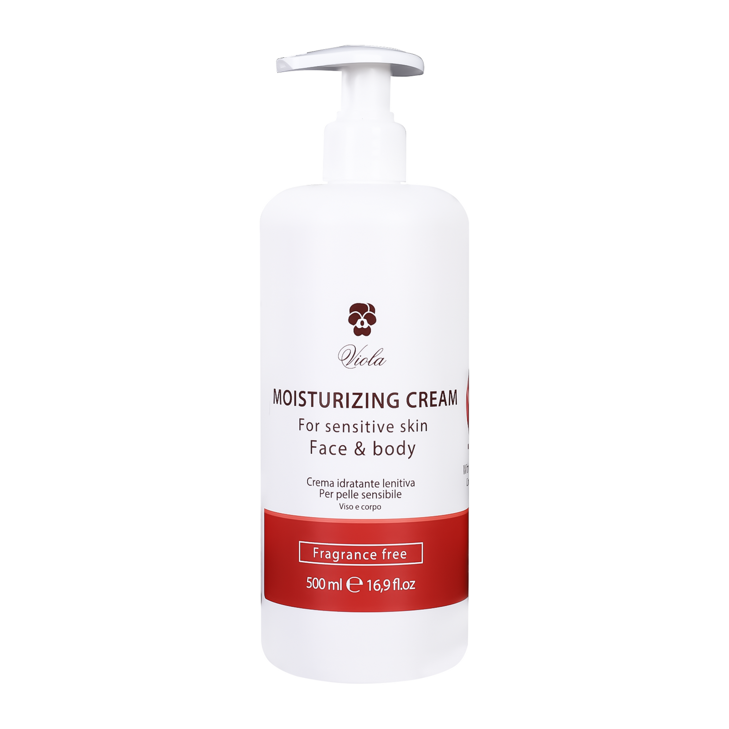 Viola Moisturizing Cream for Sensitive Skin, Face and Body, 500 ml - Beauty Vitamins