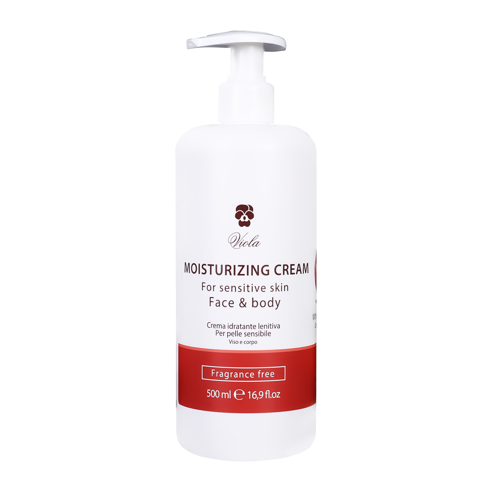 Viola Moisturizing Cream for Sensitive Skin, Face and Body, 500 ml - Beauty Vitamins