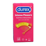 Durex Intense Pleasure Condoms 12s - Ribbed and Dotted Latex Durex Condoms