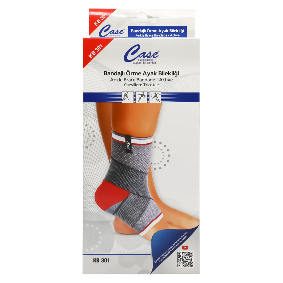 Case Ankle Brace Bandage Active KB 301 XL