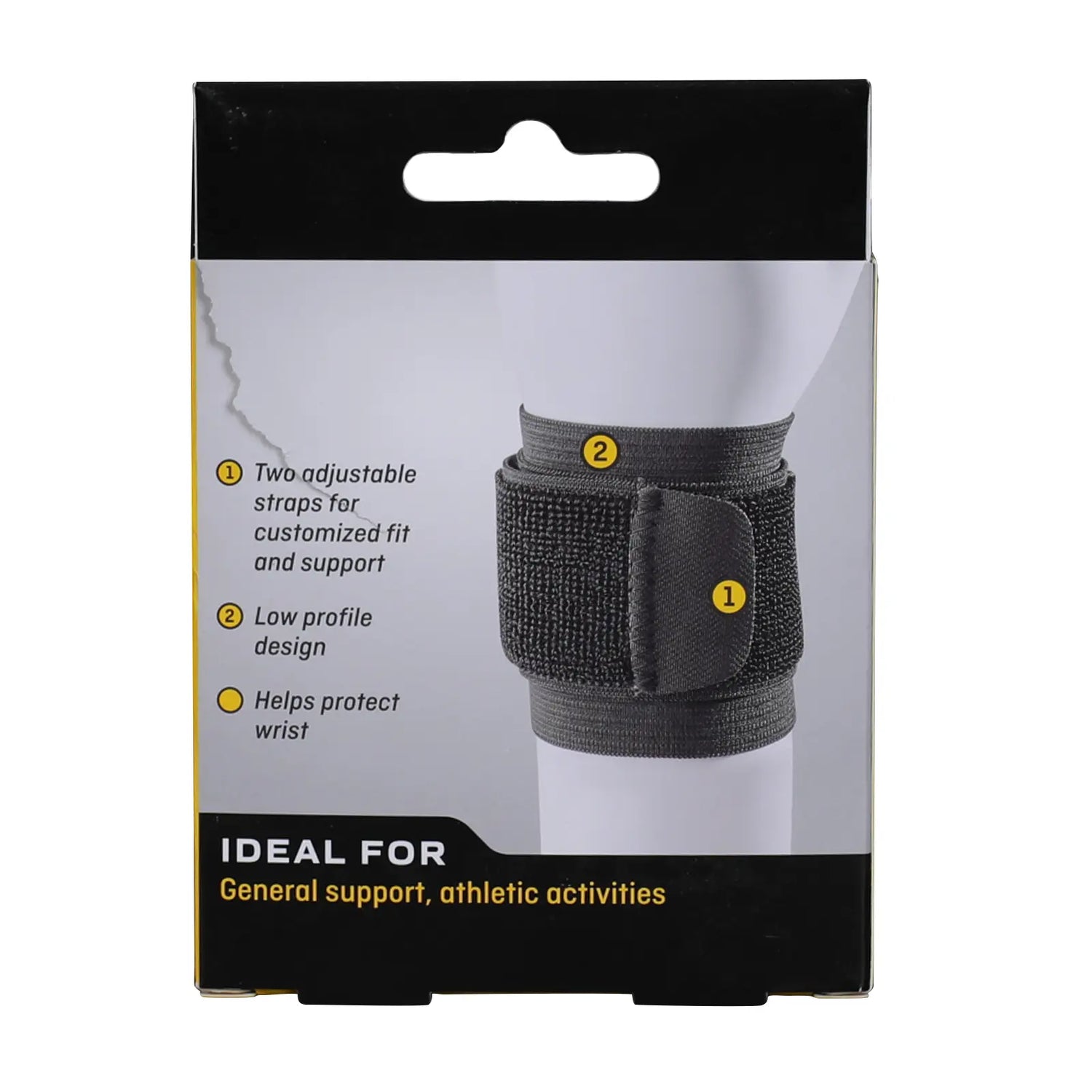 Futuro Wrist Support Strap Adjustable Black 46378