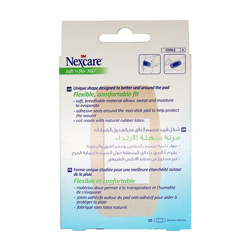 Nexcare Soft N Flex 360 Bandages 50*101 mm 10'S 57010