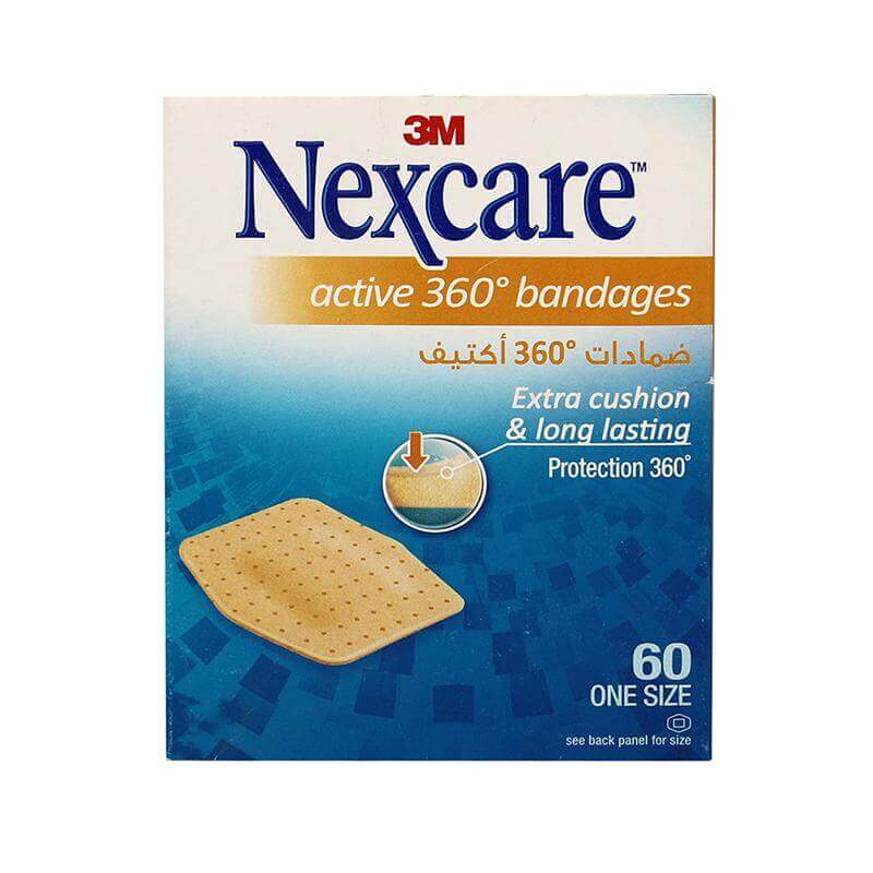 Nexcare Active 360 Bandages 23*28 mm 60'S 51860