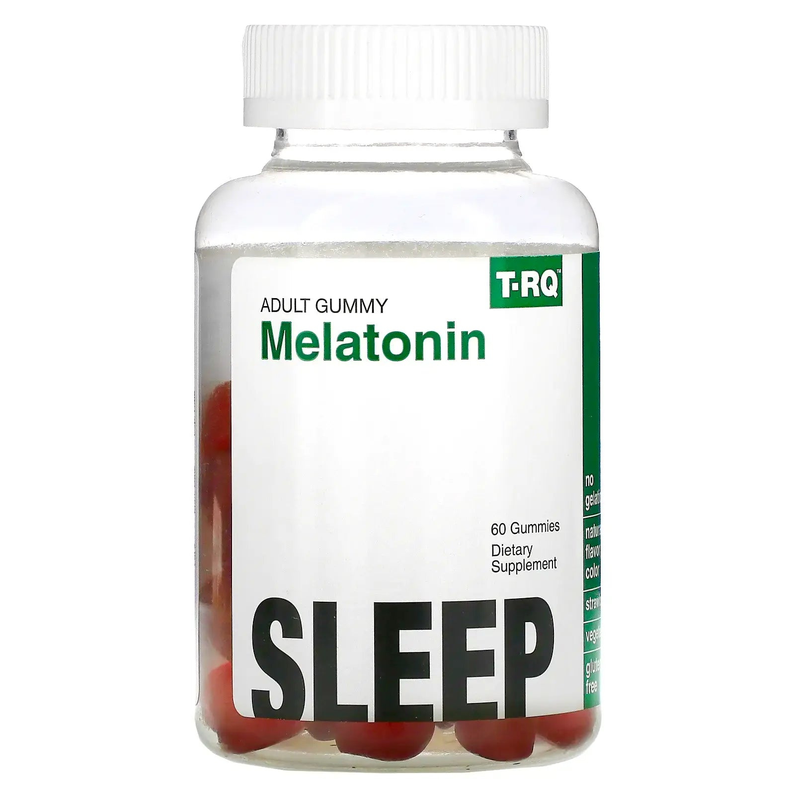 T-RQ Melatonin Gummy bottle 60 gummies supplement