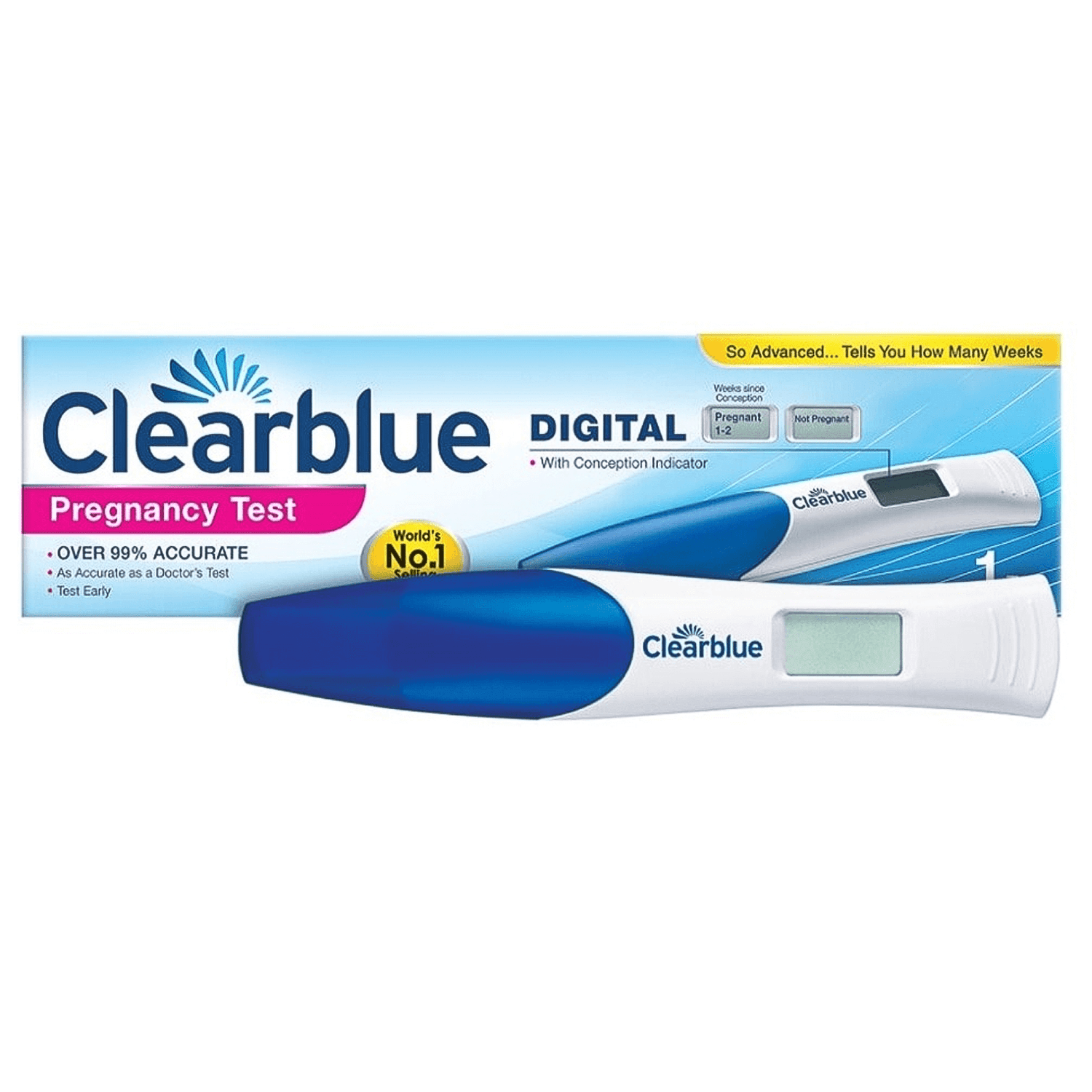 Clearblue Digital Pregnancy Test 1'S