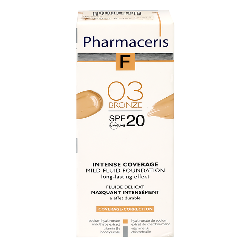 Pharmaceris F Intense Fluid Foundation SPF 20 - 03 Bronze 30 ml 9167