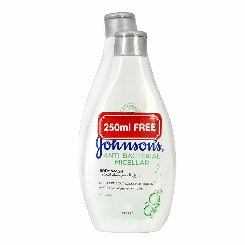 Johnson Mint Body Wash 400 ml + 250 ml Free Offer