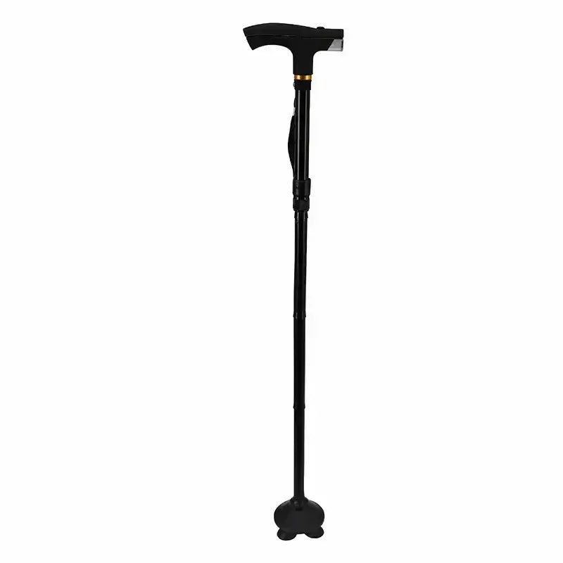 عصا عكاز قابل للطي بقاعدة رباعية 