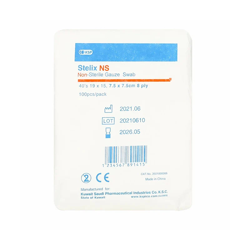 Stelix Non Sterile 8Plys 7.5×7.5 100'S