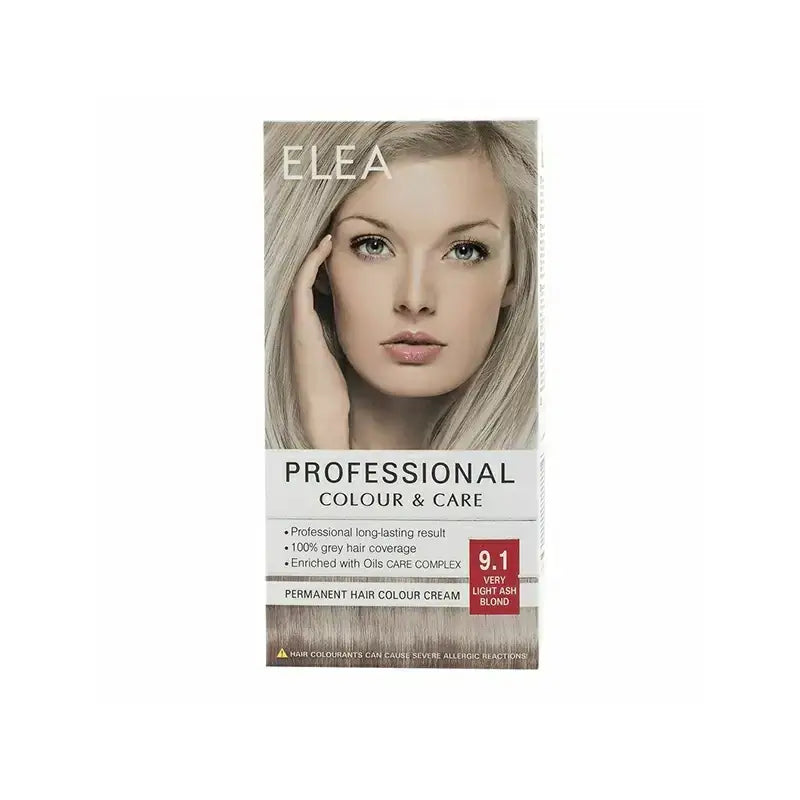 Elea Hair Color Cream 9/1 Very Light Ash Blond 123 ml - Beauty Vitamins