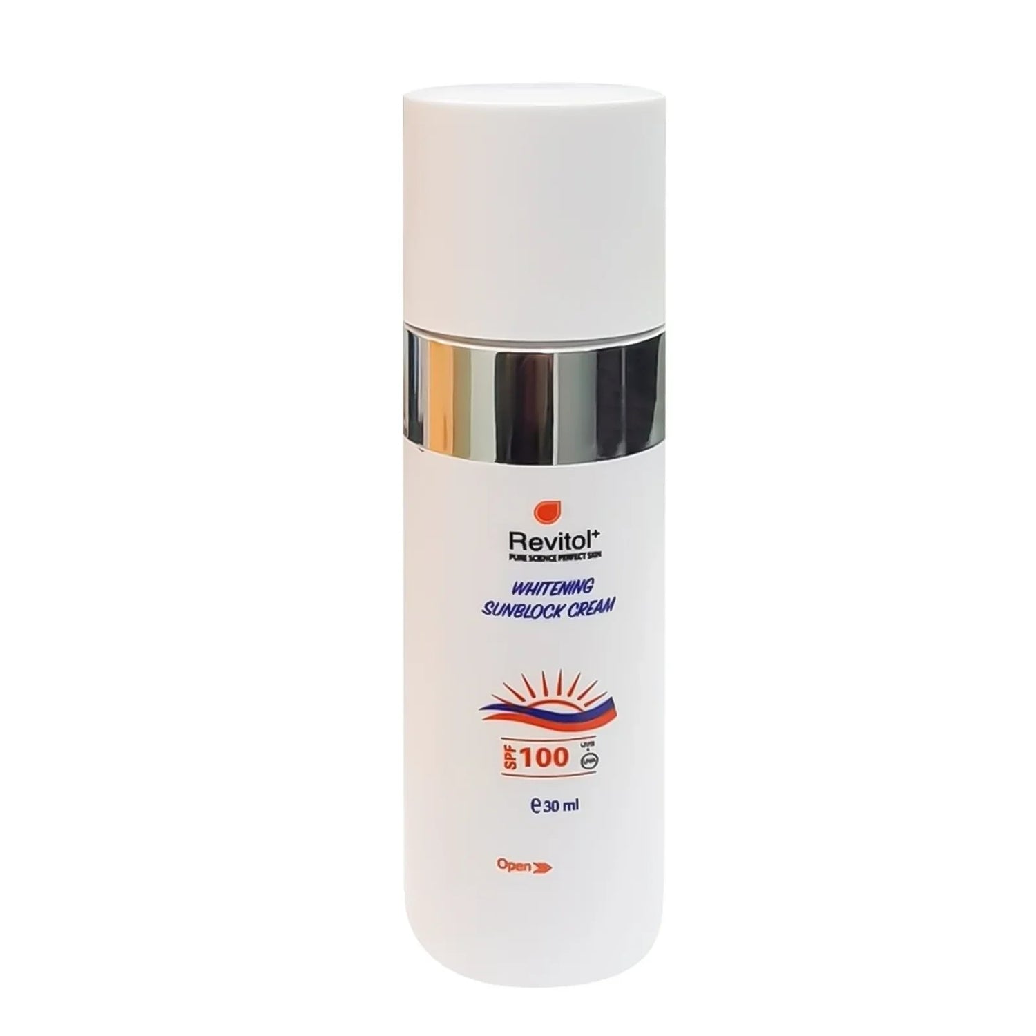 Revitol Whitening Sun Block Cream Tented SPF 100 30mL