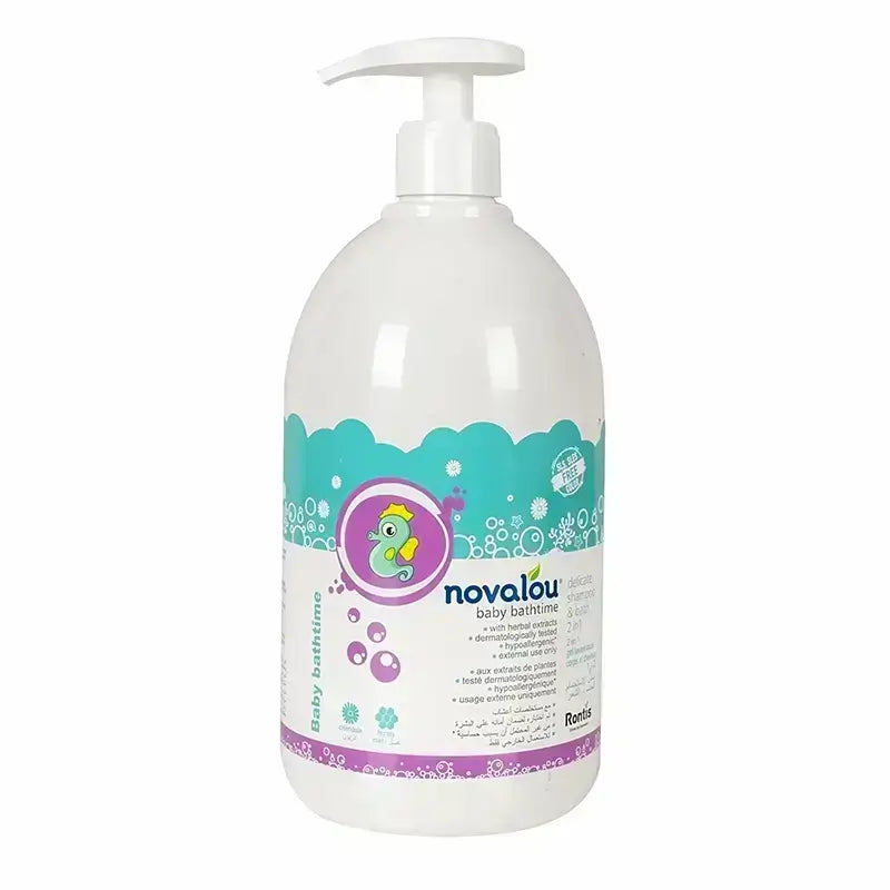 Novalou Baby Bathtime 2x1 Shampoo & bath 1 Lt - Beauty Vitamins