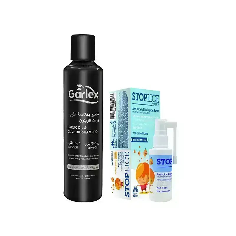 Lice prevention and treatment package with vinegar