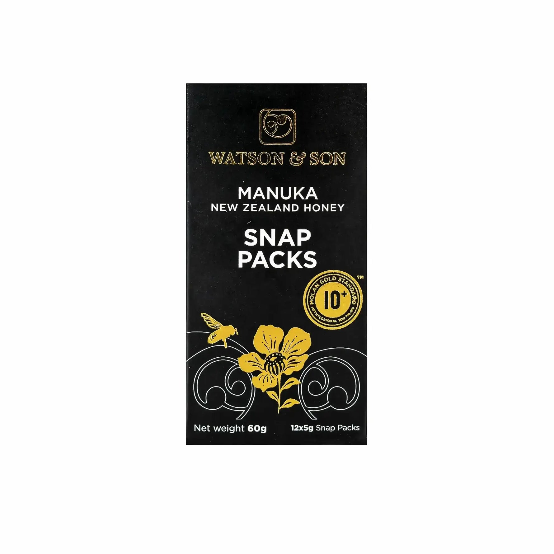 Watson & Son Manuka Honey Snap Packs 10+ MGS 12x5 g - Beauty Vitamins
