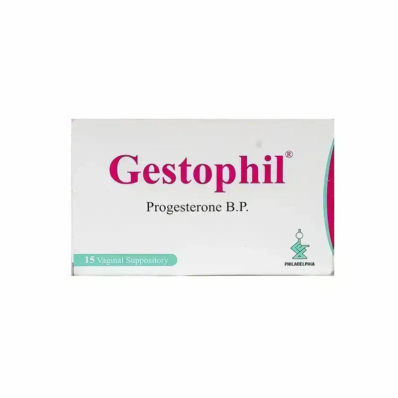 Gestophil Progesterone 15 Vaginal Suppositories