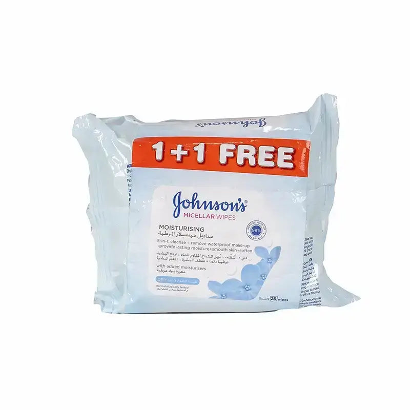Johnsons Replenishing Wipes 25'S 1+1 Offer
