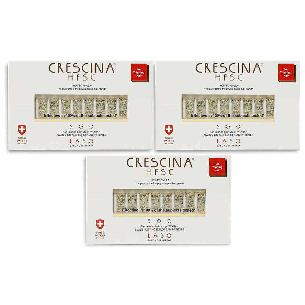 Triple Package - crescina HFSC 100% 500 woman 20 FL