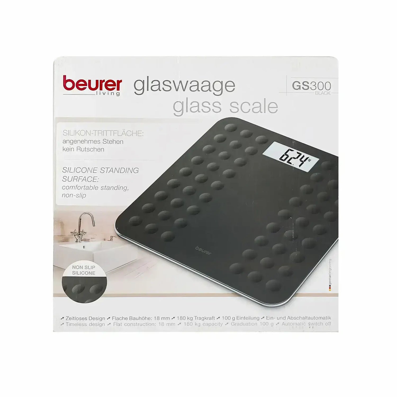Beurer Scale GS 300 Digital Glass Scale Black 2794181