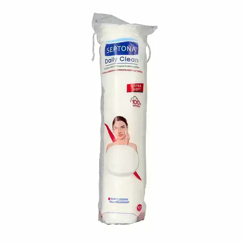 Septona Cotton Pads Round Bag Beauty 100's 1sep016