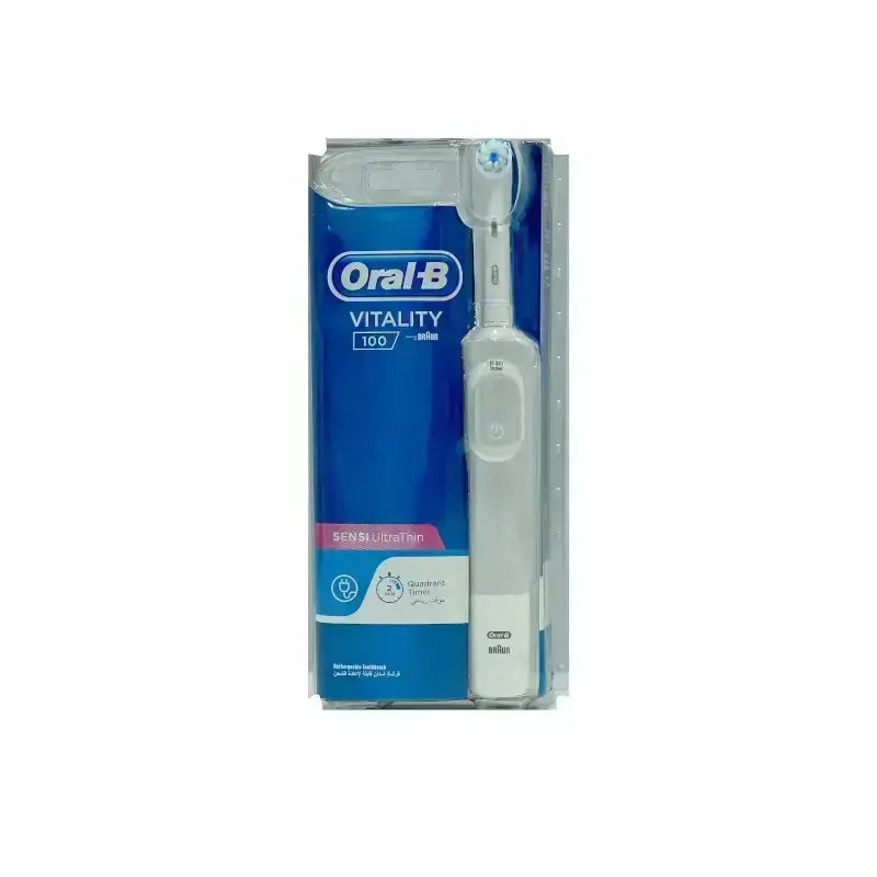 Oral B Vitality 100 Sensi Ultra Thin White Rechargeable Toothbrush