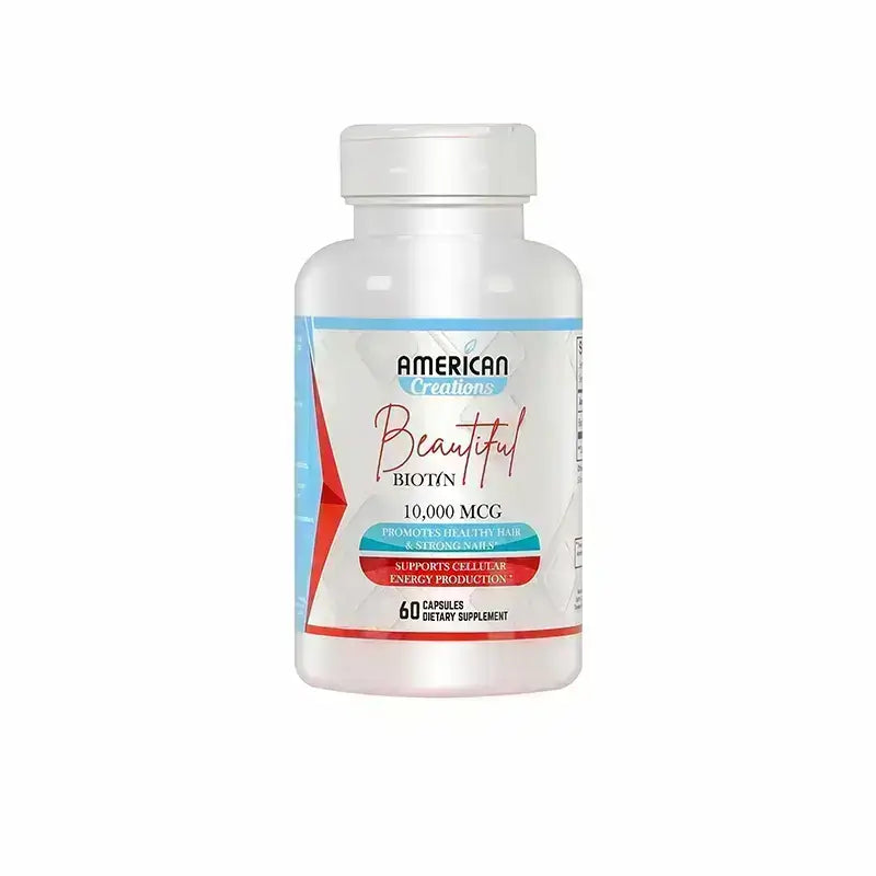 American Creations Beautiful Biotin 10000 mcg 60 Caps - Beauty Vitamins