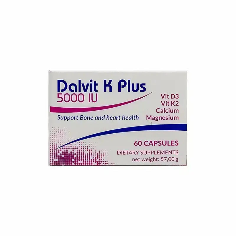 Dalvit K Plus 5000 IU – 60 Capsules