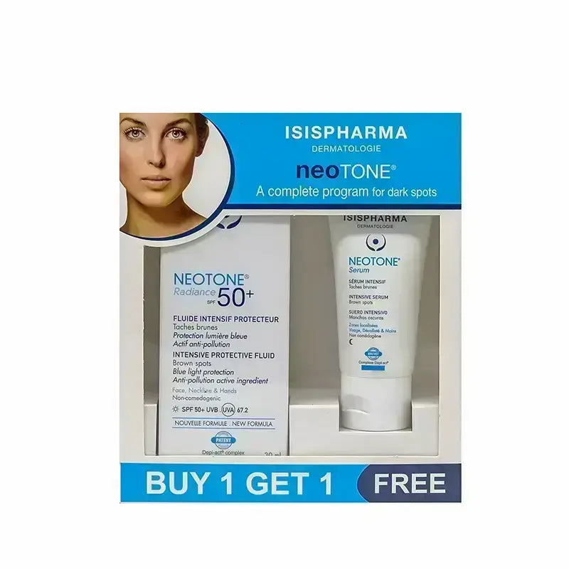 عرض Isis Neotone Radiance SPF 50+ & Neotone Night Serum