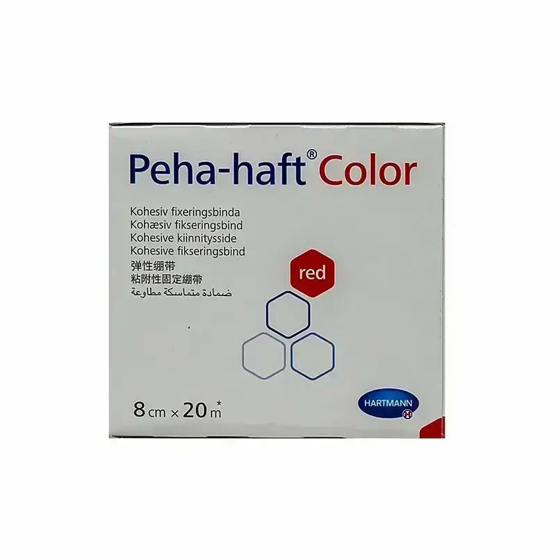 هارتمان شاش لاصق طبي أحمر 8 سم × 20 م 