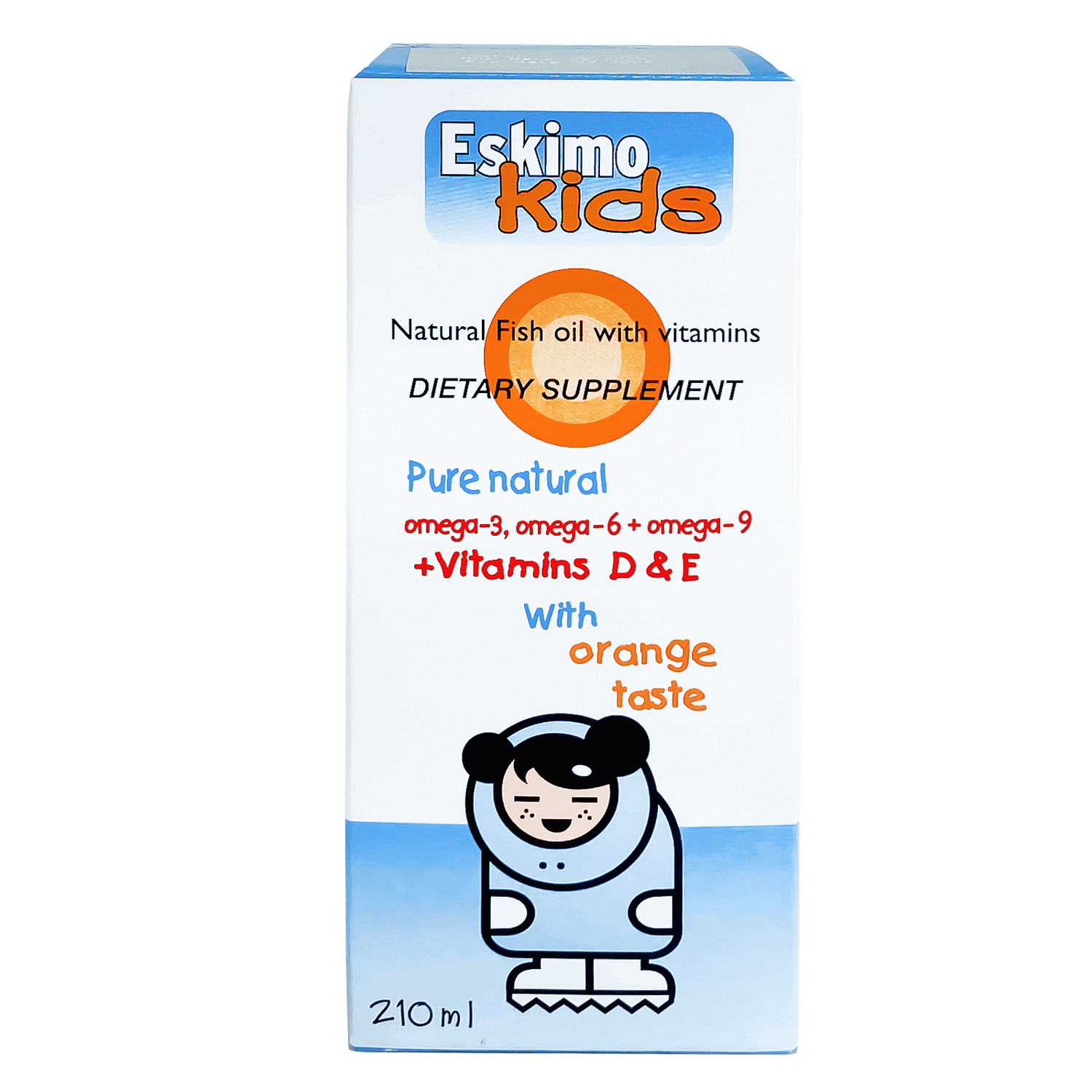 Eskimo Kids Syrup Orange Flavour 210 ml