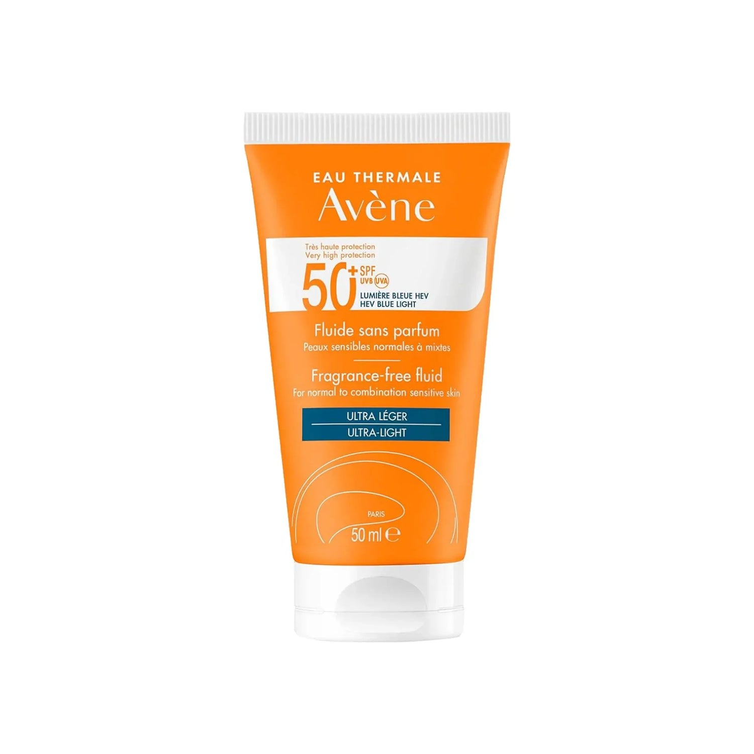Avene HEV B/L SPF 50+ Fragrance Free Fluid 50 ml