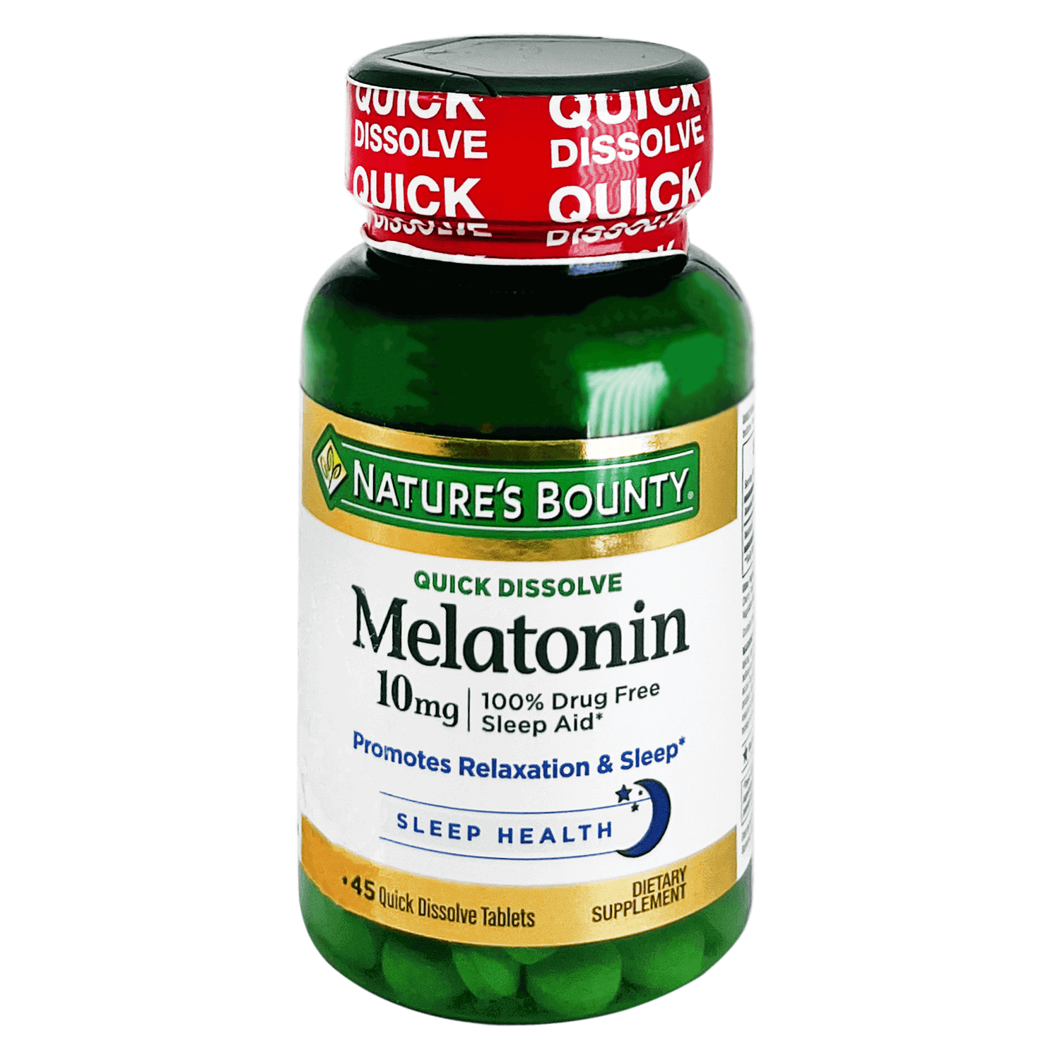 Nature’s Bounty Melatonin Quick Dissolve Tablets - 45 Tablets - Beauty Vitamins