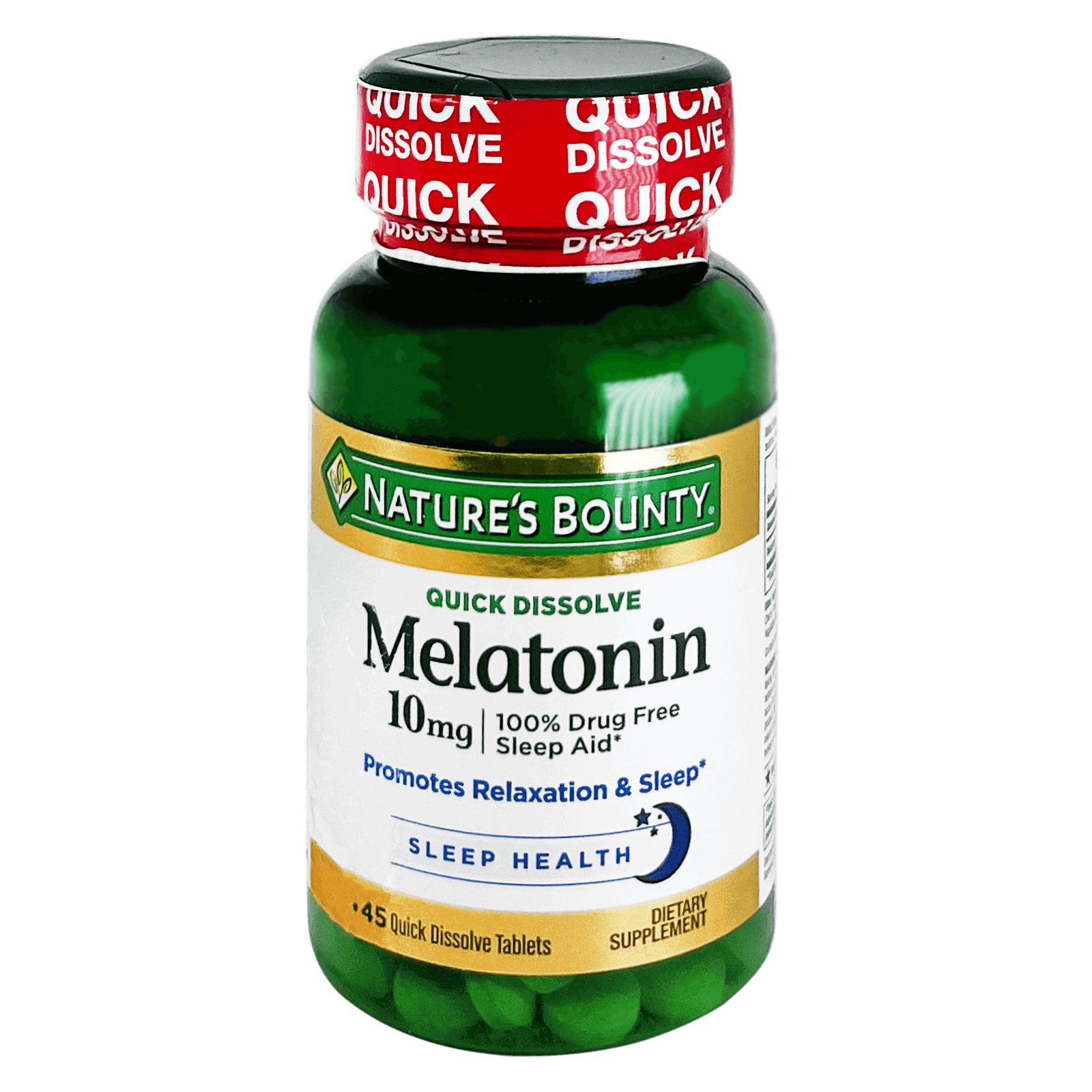 Nature’s Bounty Melatonin Quick Dissolve Tablets - 45 Tablets - Beauty Vitamins