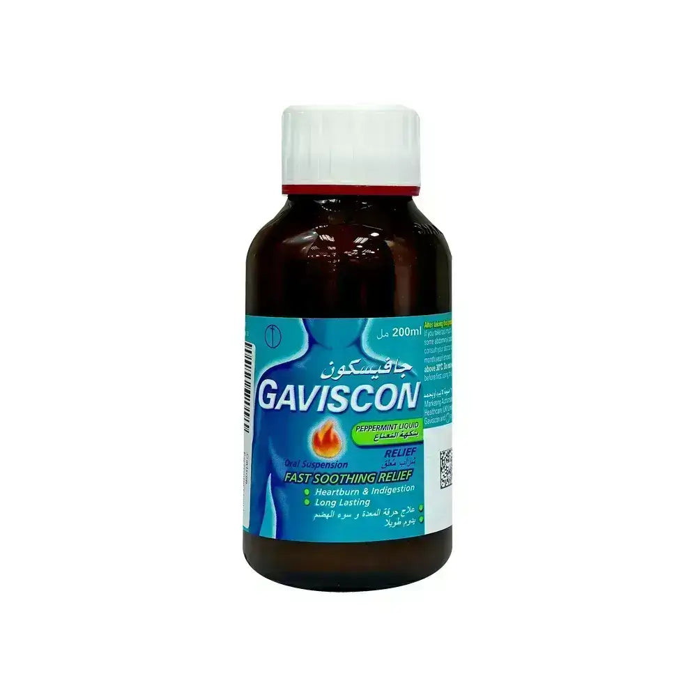 Gaviscon Oral Suspension with Peppermint Flavour 200 ml - Beauty Vitamins