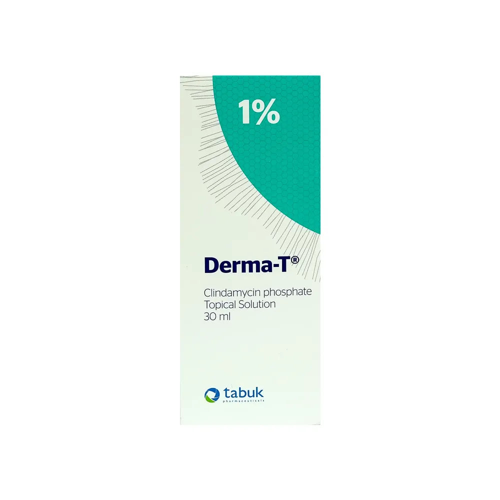 Derma T 1% Topical Solution – Lightweight face skin care product for oily and blemish-prone skin used in daily skin care products routine.