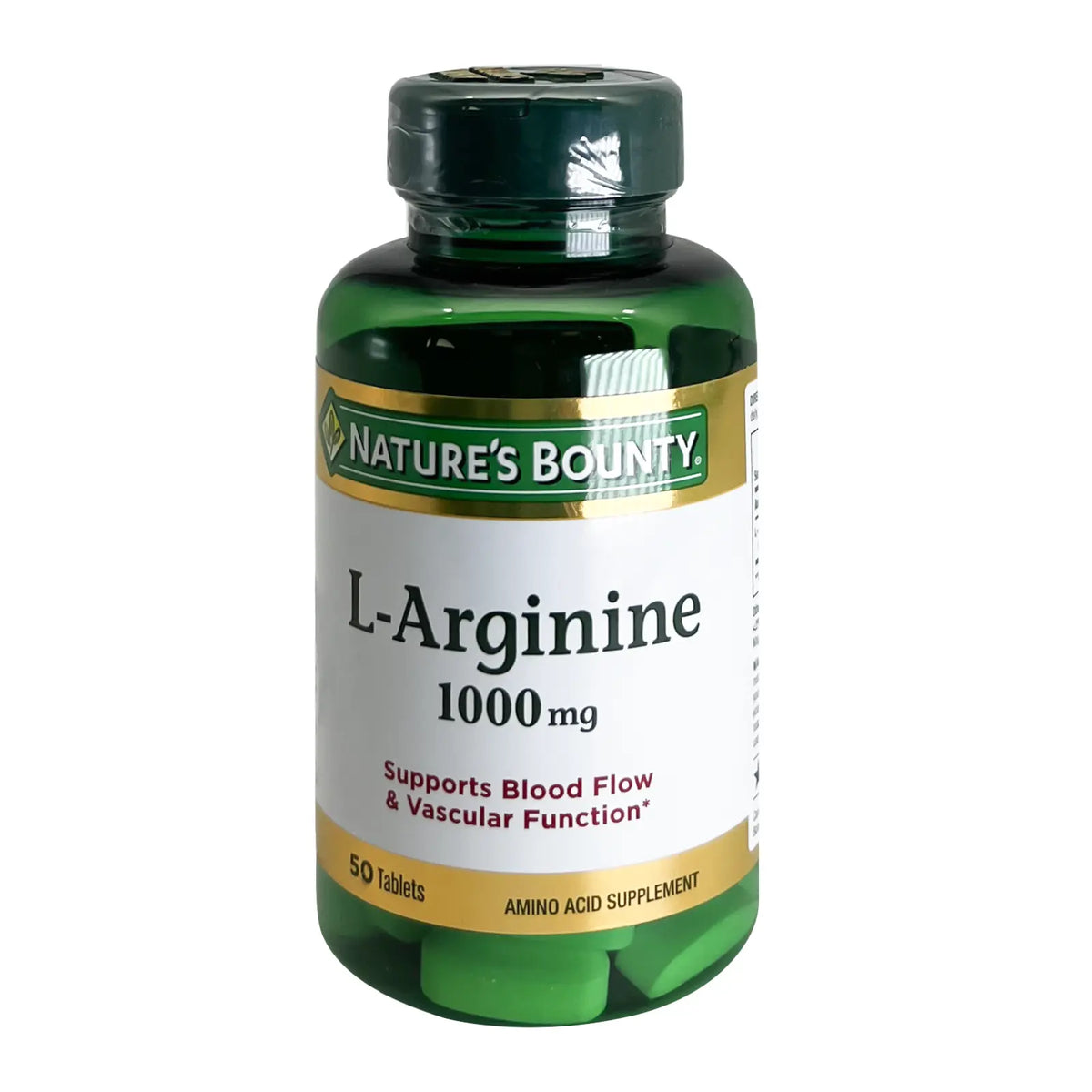 Natures Bounty L-Arginine 1000 mg 50 Tablets Bottle