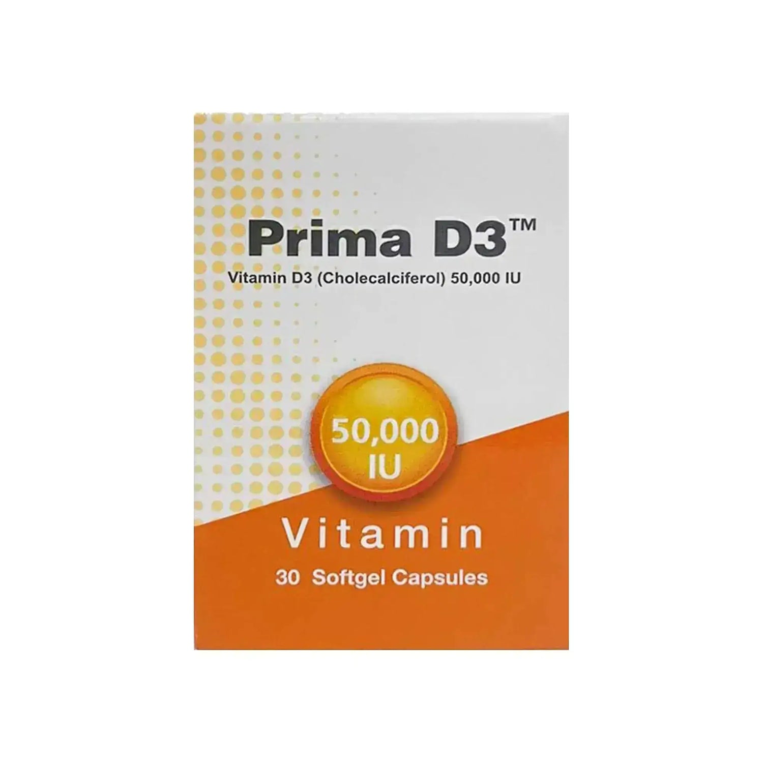 Prima D3 50,000 IU Vitamin D3 Supplement - 30 Capsules - Beauty Vitamins