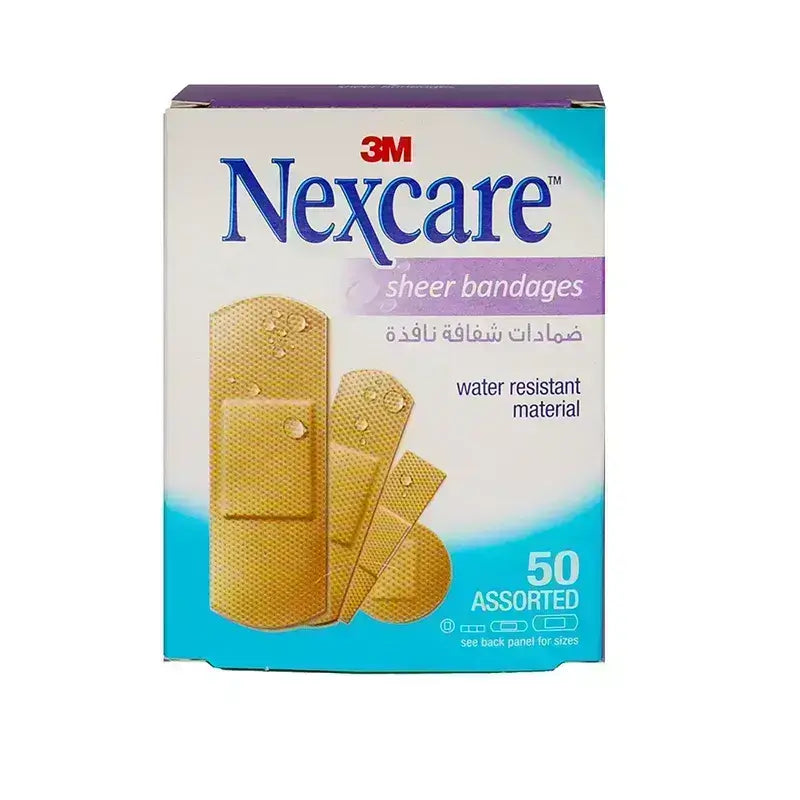 Nexcare Sheer Bandages Assorted 50'S