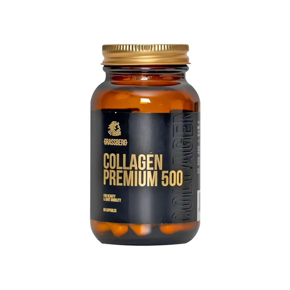 Grassberg Collagen 500 mg – 60 Capsules - Beauty Vitamins