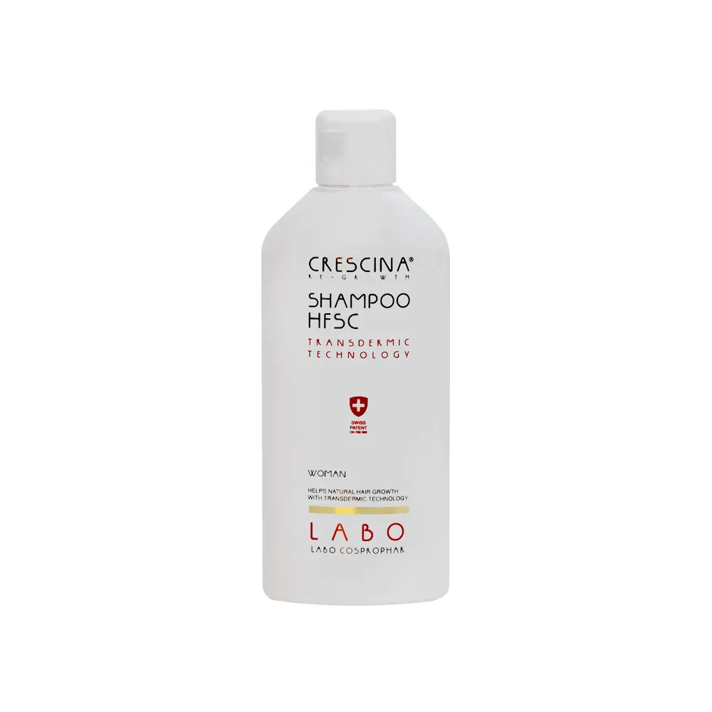 Crescina HFSC Transdermic Shampoo for Women 200 ml to treat hair loss and stimulate growth with Swiss clinical formula