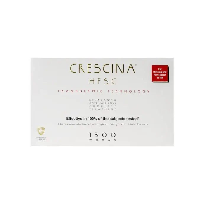 Crescina HFSC 1300 Woman – Hair Ampoules for Hair Loss & Regrowth